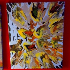 Fluid art paintings